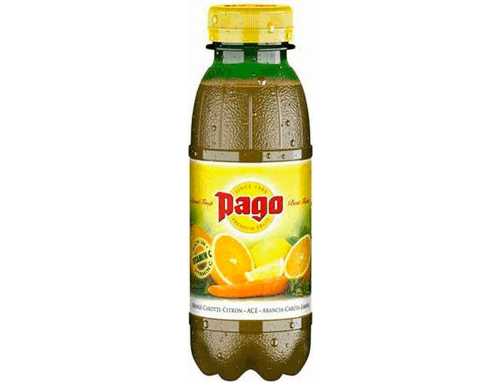 Jus pago orange carotte citron nectar pet 33cl