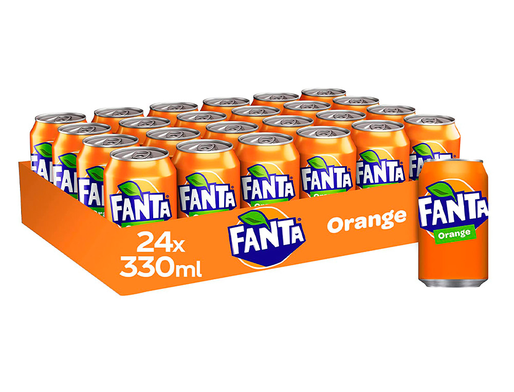 Fanta orange slim can 33cl/24
