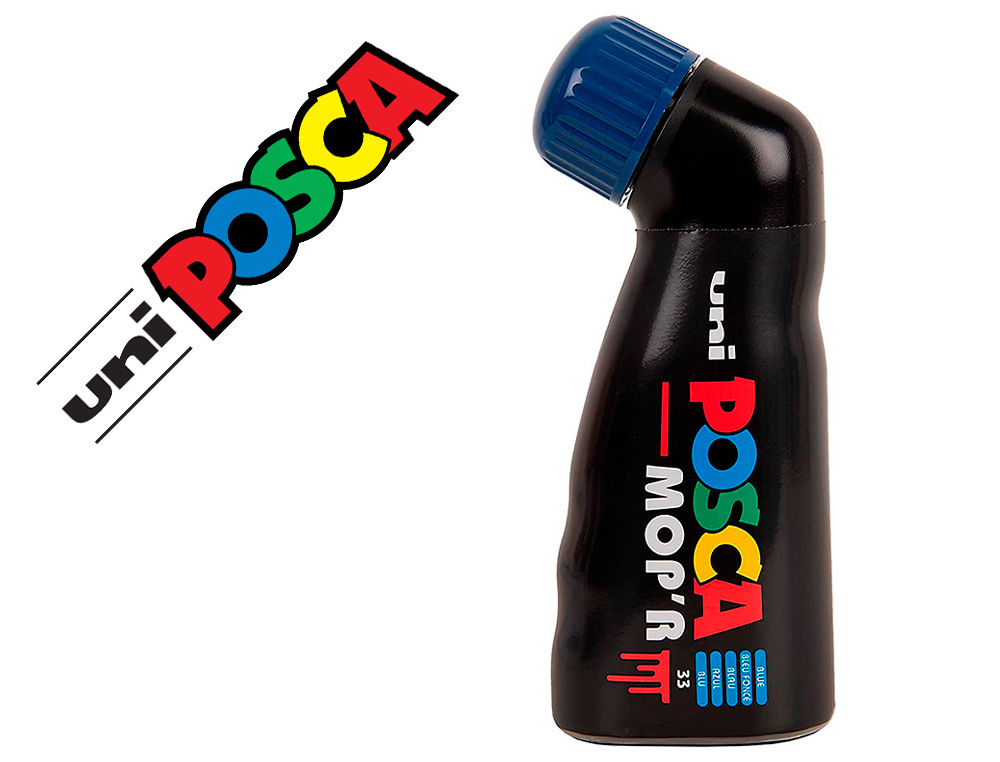 Marqueur posca peinture pointe ronde coloris bleu     fonce