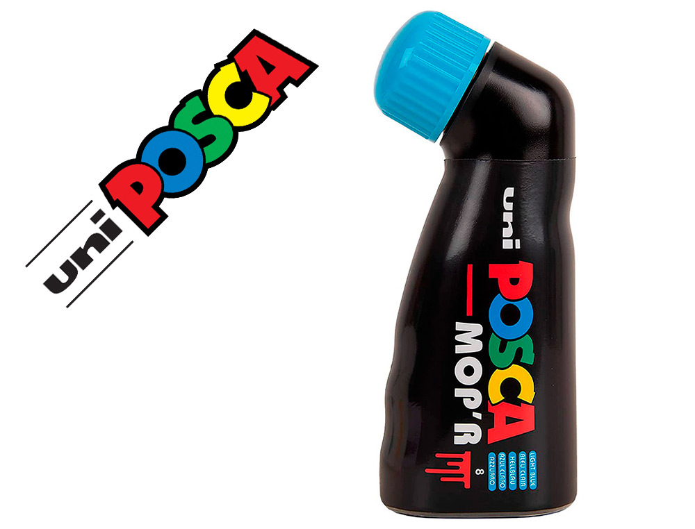 Marqueur posca peinture pointe ronde coloris bleu     clair