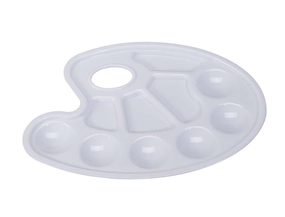 Palette ovale classique 10 trous 17x23cm