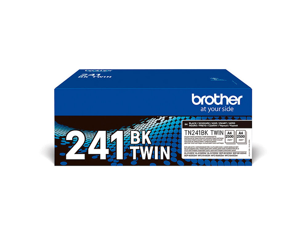 Toner laser original brother 9015 2500 p noir pack de 2