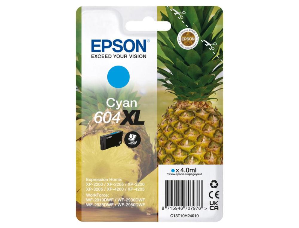 Cartouche d'encre original epson 604xl 500 p cyan