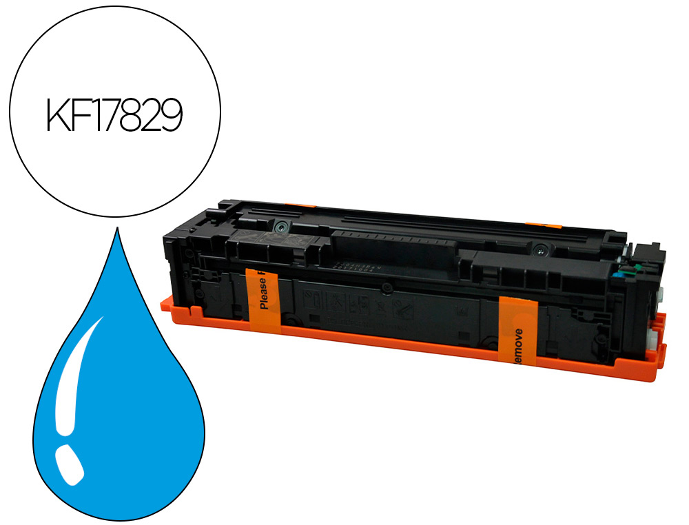 Toner laser compatible q-connect canon 623 2300 p cyan