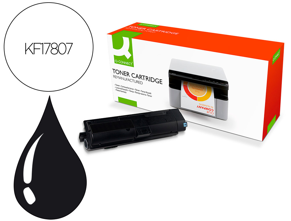 Toner laser compatible q-connect kyocera tk-1150 3000 p noir