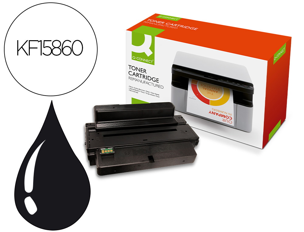 Toner laser compatible q-connect samsung mlt-d205s 2000 p