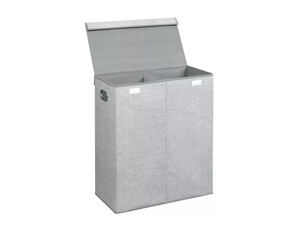 Panier porte produits coldis avec double compartiments pp  coloris gris anthracite