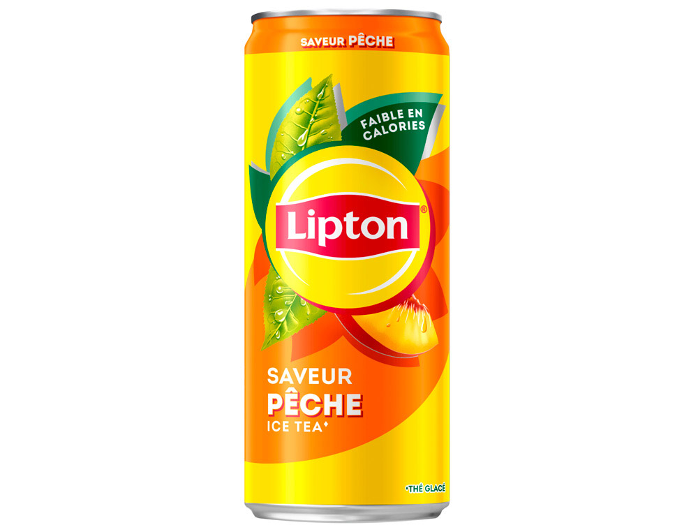 Lipton ice tea peche slim canette 33cl