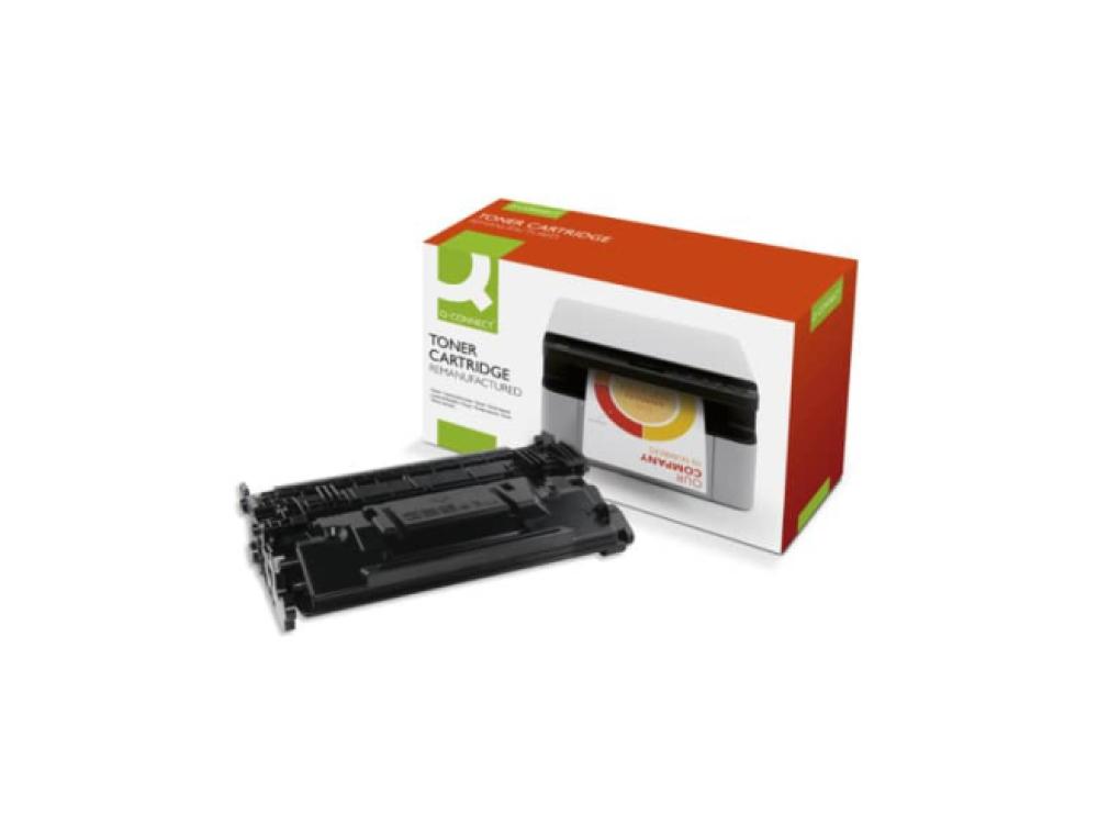 Toner laser compatible q-connect hp 87x 18000 p noir
