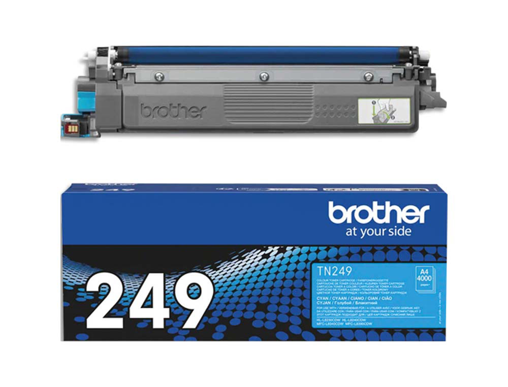 Toner laser original brother tn249c 4000 p cyan