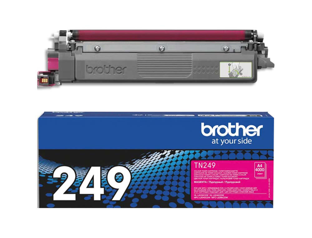 Toner laser original brother tn249m 4000 p magenta