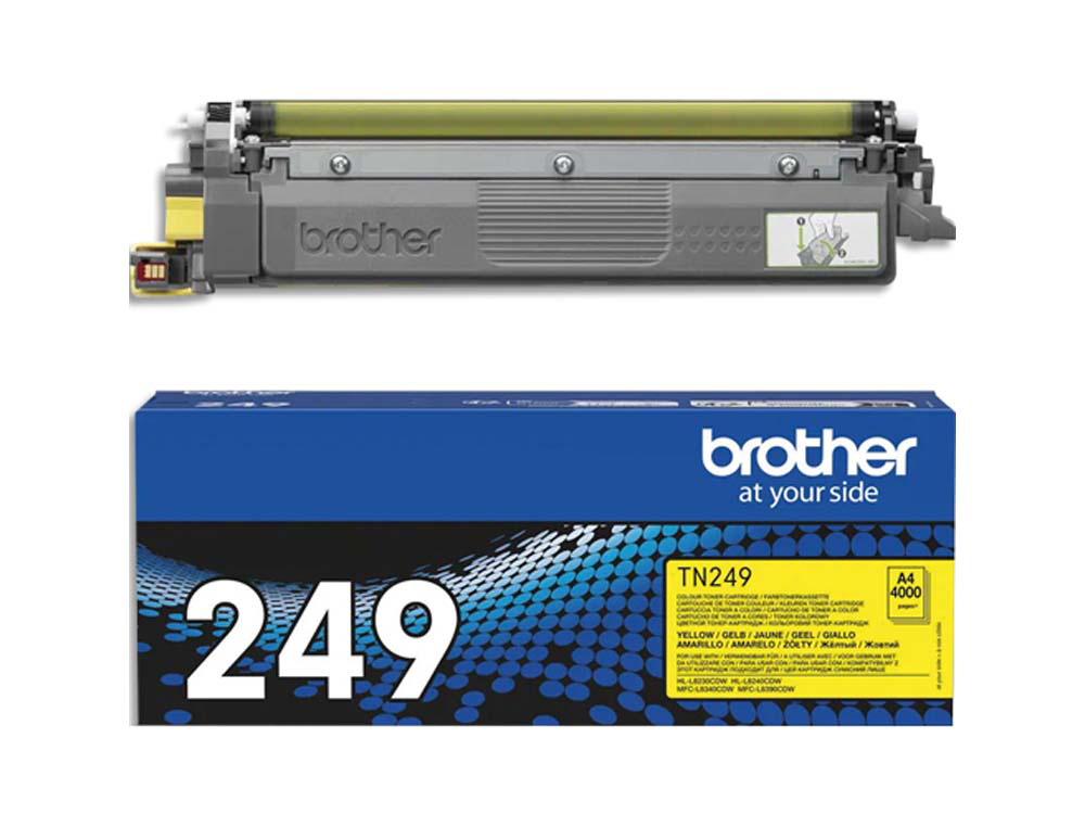 Toner laser original brother tn249y 4000 p jaune