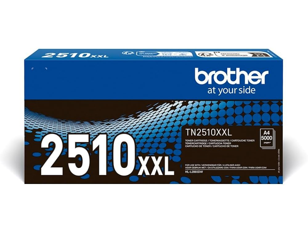 Toner laser original brother tn2510xxl 5000 p noir