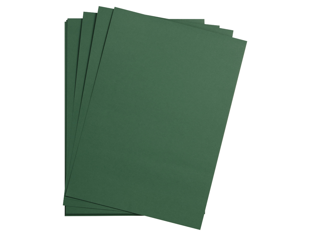 Feuille papier clairefontaine maya 270g 500x700mm coloris   vert antique paquet 25 unites