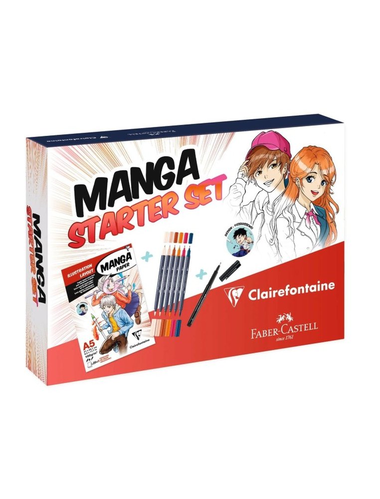 Coffret clairefontaine starter set manga a5