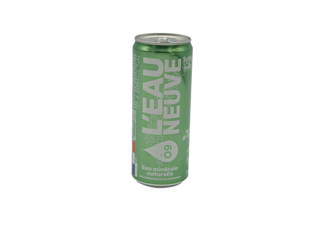 Eau mineral l'eau neuveágazefiee naturelle de   montagne canette 33cl
