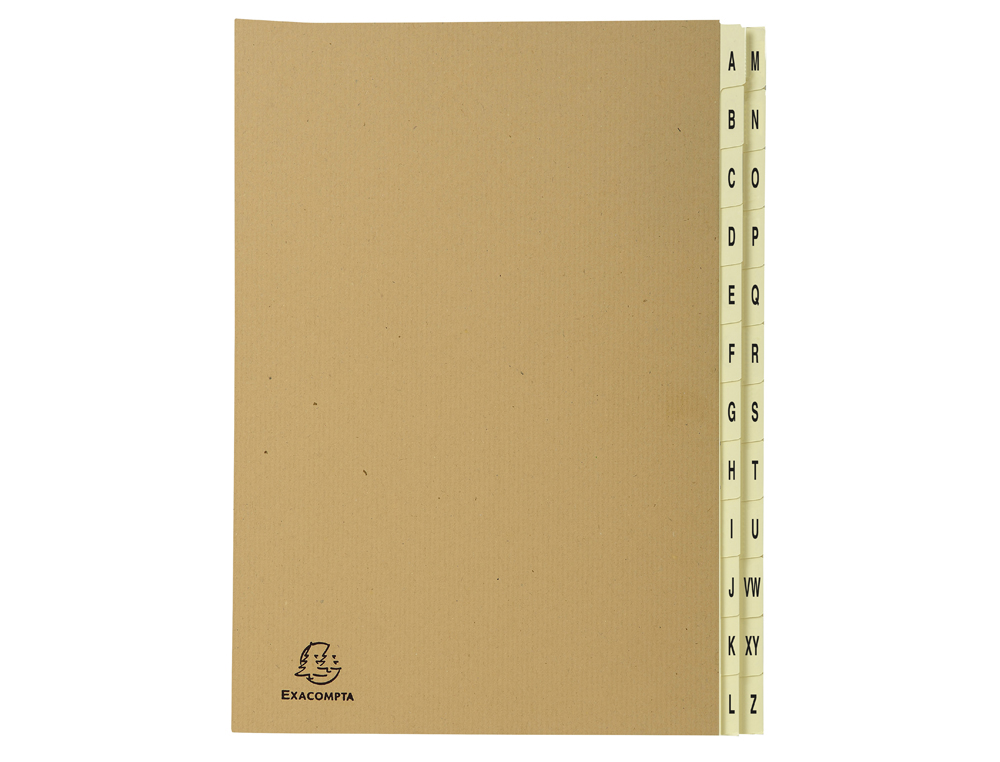 Trieur exacompta forever kraft a-z 24 compartiments    coloris brun