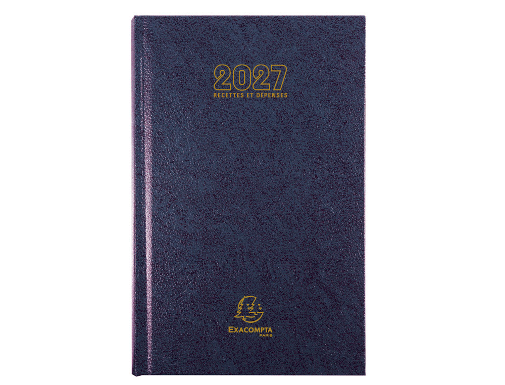 Agenda exacompta carre recetteet depenses janv a dec 1      jour/page 13,5x21 cm coloris  assortis
