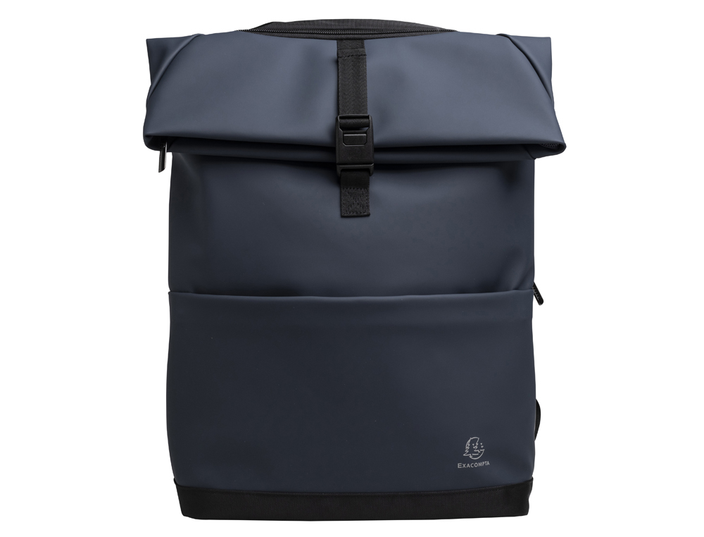 Sac a dos exacompta ordinateur portable 15,6"     exactive young pu coloris     bleu ardoise