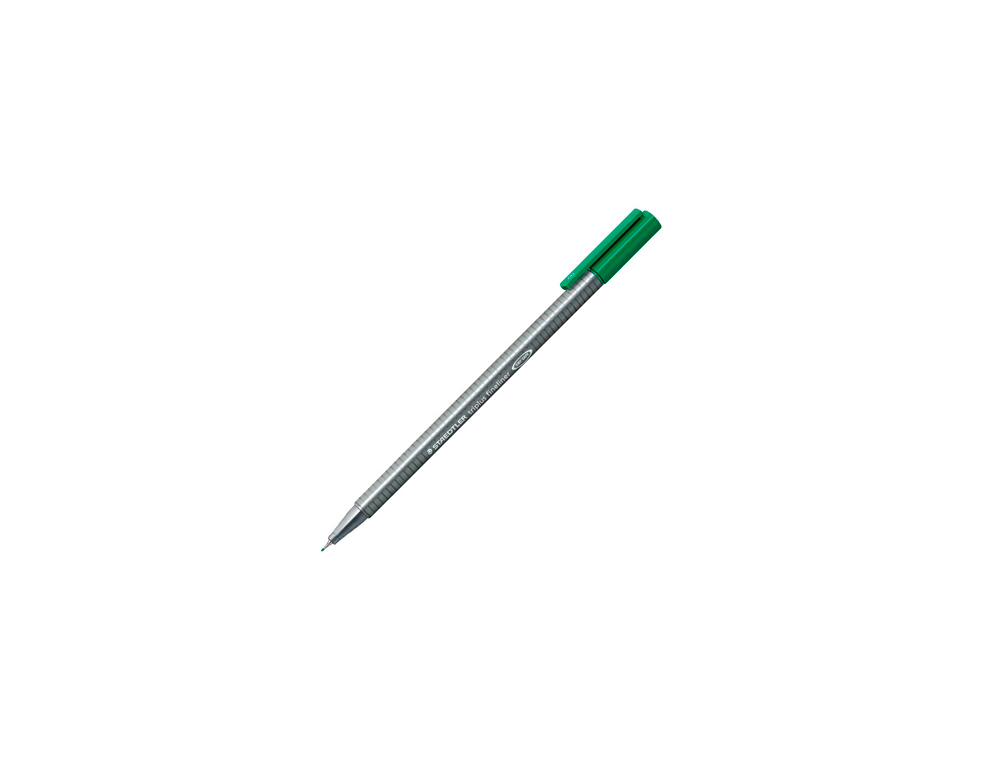 Feutre staedtler triplus fineliner 334 triangulaire    pointe superfine 0,3mm        coloris vert