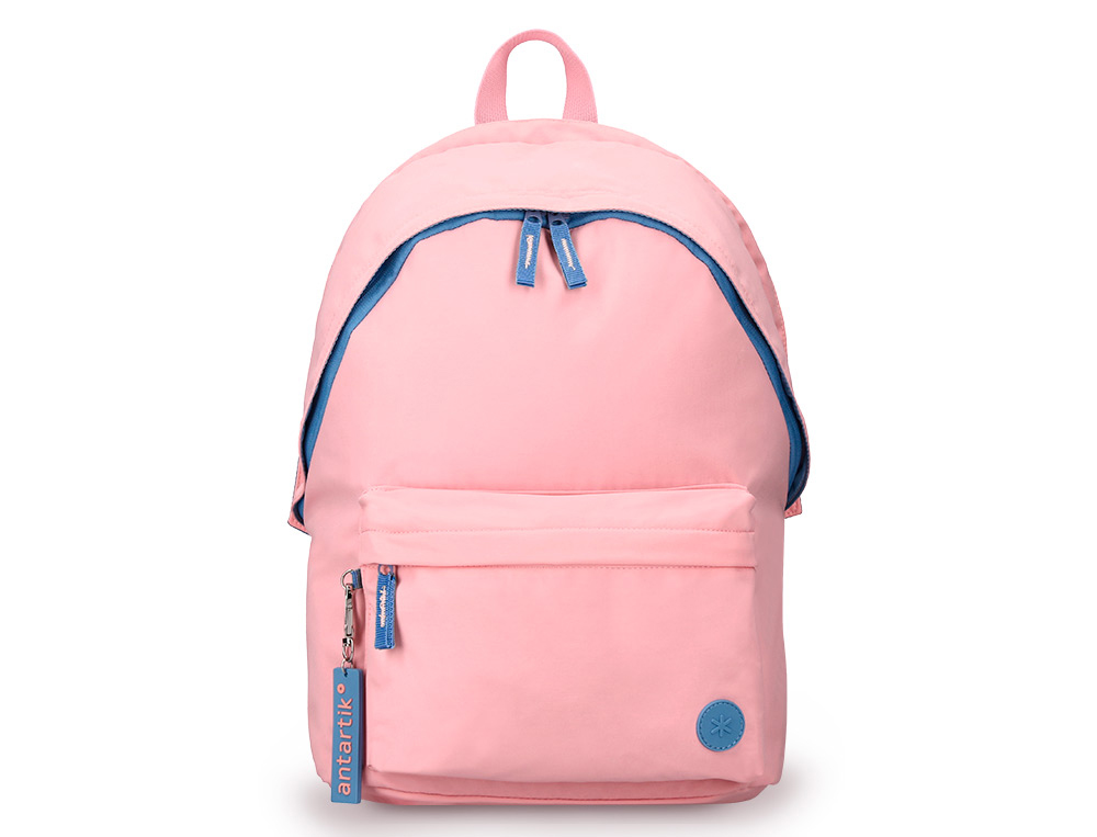 Sac a dos antartik 1 compartiment modele basic     pack 420x160x300mm coloris    rose