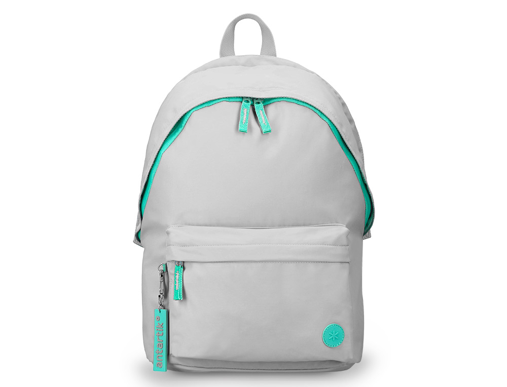 Sac a dos antartik 1 compartiment modele basic     pack 20l 420x160x300mm        coloris gris clair