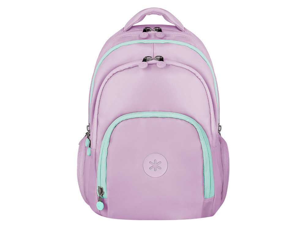 Sac a dos antartik 4 compartiments modele fusion   flex 19l 450x180x300mm colorislilas