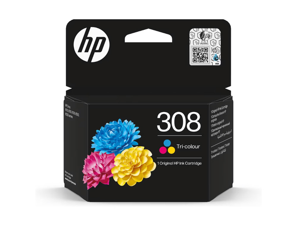Cartouche d'encre original hp 308 120 p cyan/magenta/jaune