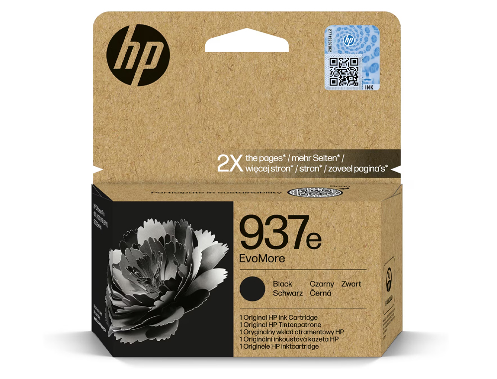 Cartouche d'encre original hp 4s6w9ne 2500 p noir