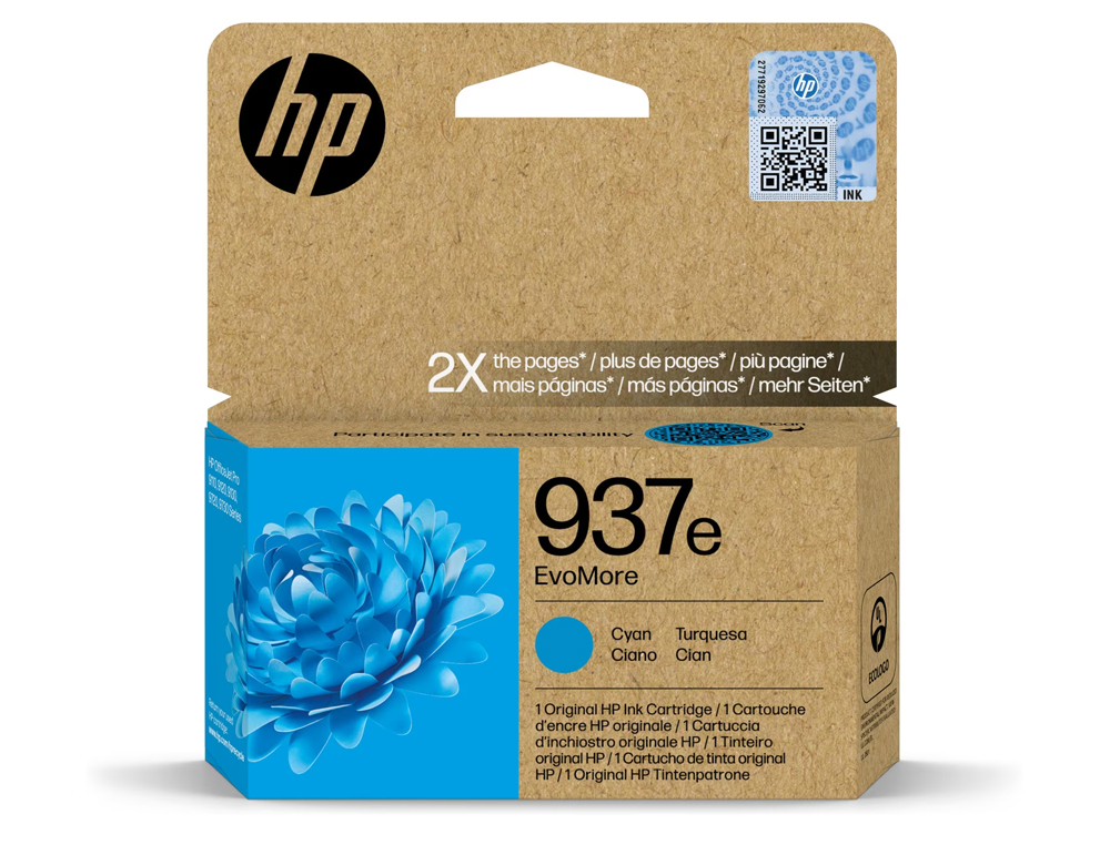 Cartouche d'encre original hp 4s6w6ne 1650 p cyan