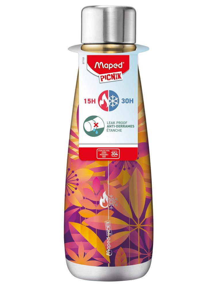 Bouteille isotherme maped picnik solaris acier          inoxidable 500ml