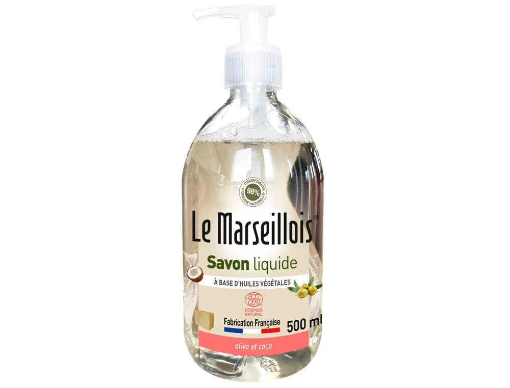 Savon liquide marseille ecocert flacon pompe 500ml