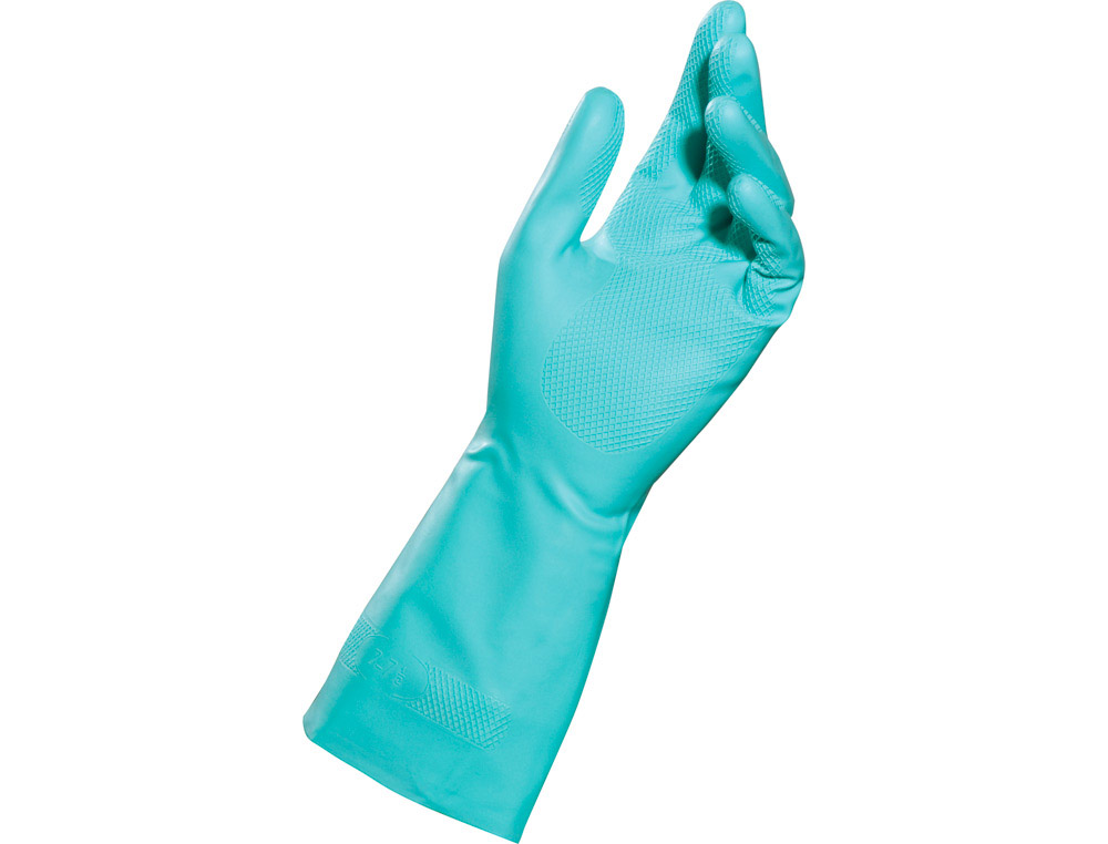 Gant hypoallergenique ultranitril 454 taille 6      coloris turquoise la paire