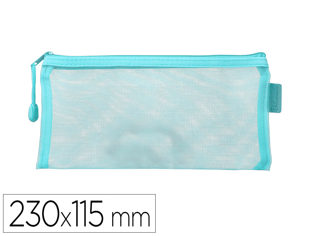 Pochette zip liderpapel multiusage format ticket      230x115mm fermeture eclair    polyester transpirable