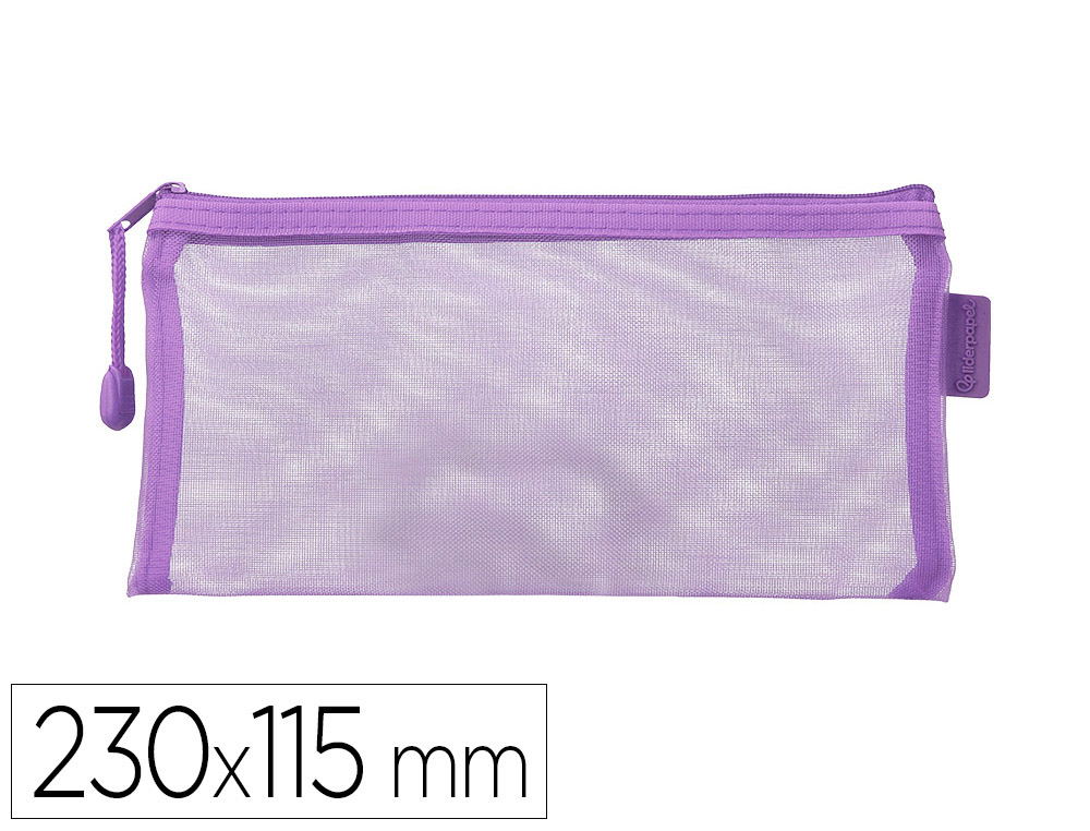 Pochette zip liderpapel multiusage format ticket      230x115mm fermeture eclair    polyester transpirable