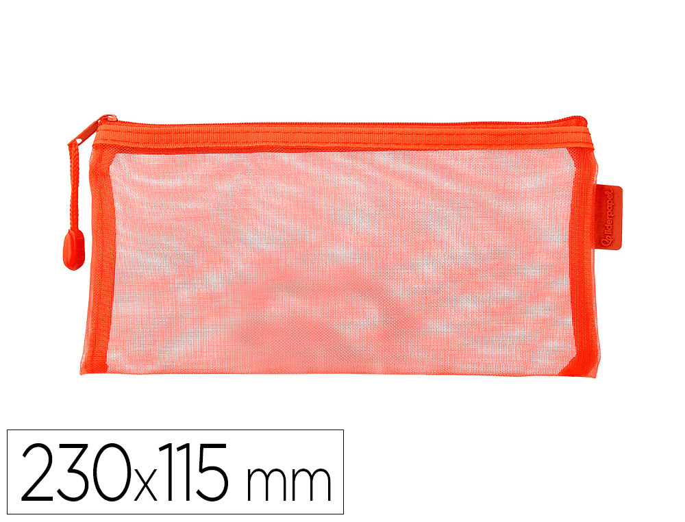 Pochette zip liderpapel multiusage format ticket      230x115mm fermeture eclair    polyester transpirable
