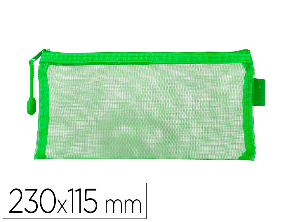 Pochette zip liderpapel multiusage format ticket      230x115mm fermeture eclair    polyester transpirable
