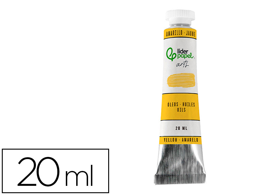 Peinture a l huile liderpapel tube en aluminium de 20 ml    coloris jaune
