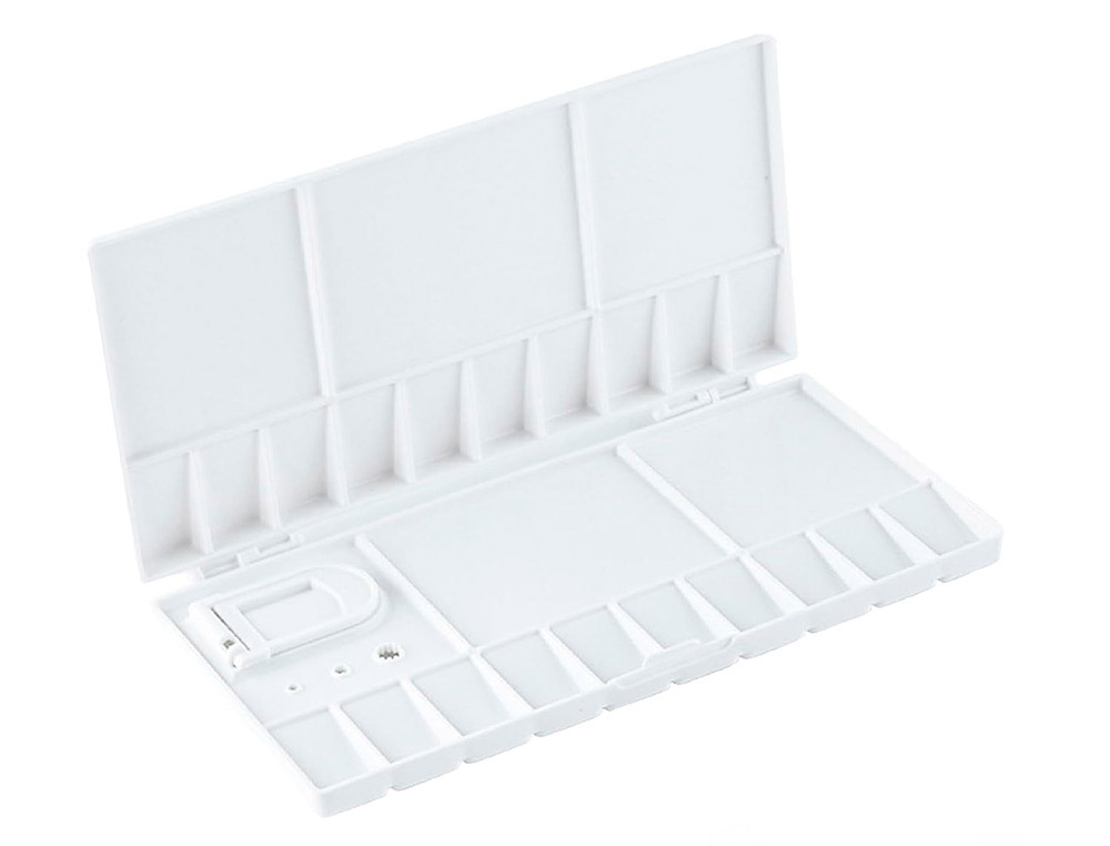 Palette de melange liderpapel en plastique pour peinture    pliable 20x10x1,8 cm