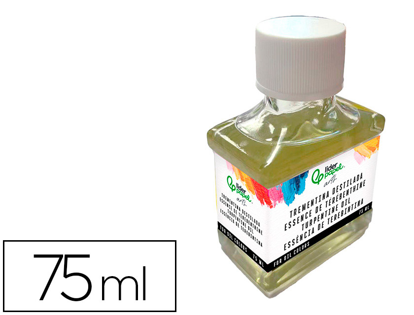 Essence de terebenthine liderpapel pour huile pot de  75 ml
