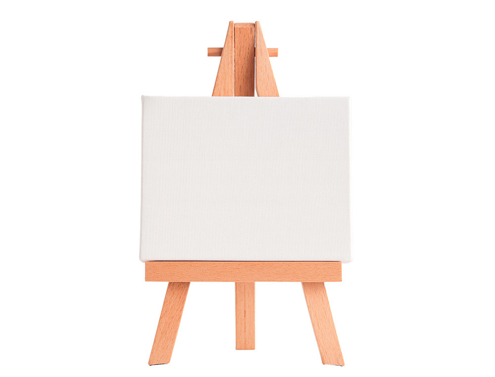 Mini toile sur chevalet liderpapel 6x8 cm 280g/m2     certifie fsc