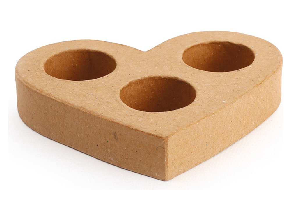 Centre de table graine creative bougeoir coeur       130x150x25mm