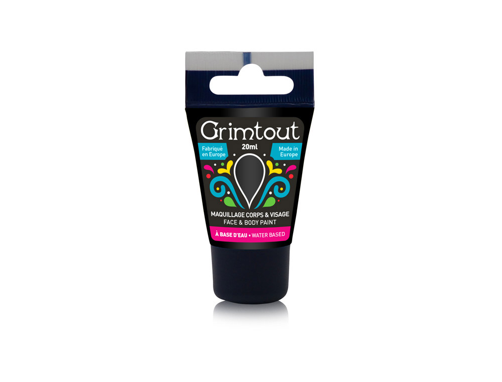 Maquillage grim'tubes liquide corps & visage tube 20 ml     coloris noir