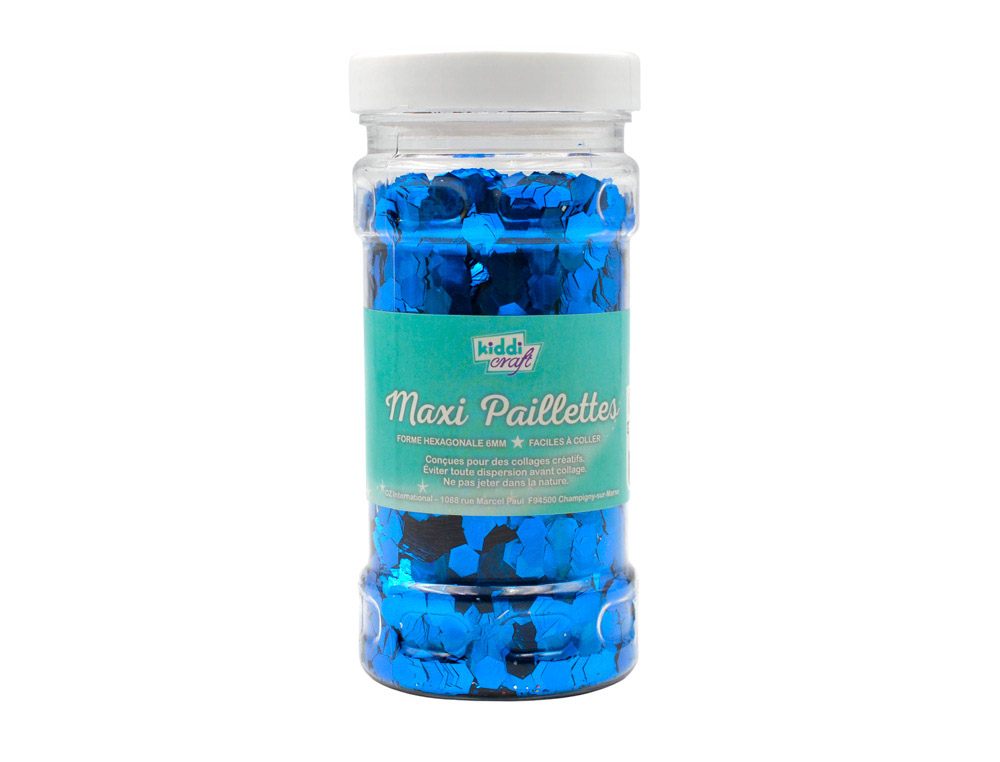 Paillettes oz international nid d'abeille pot 100g        coloris bleu