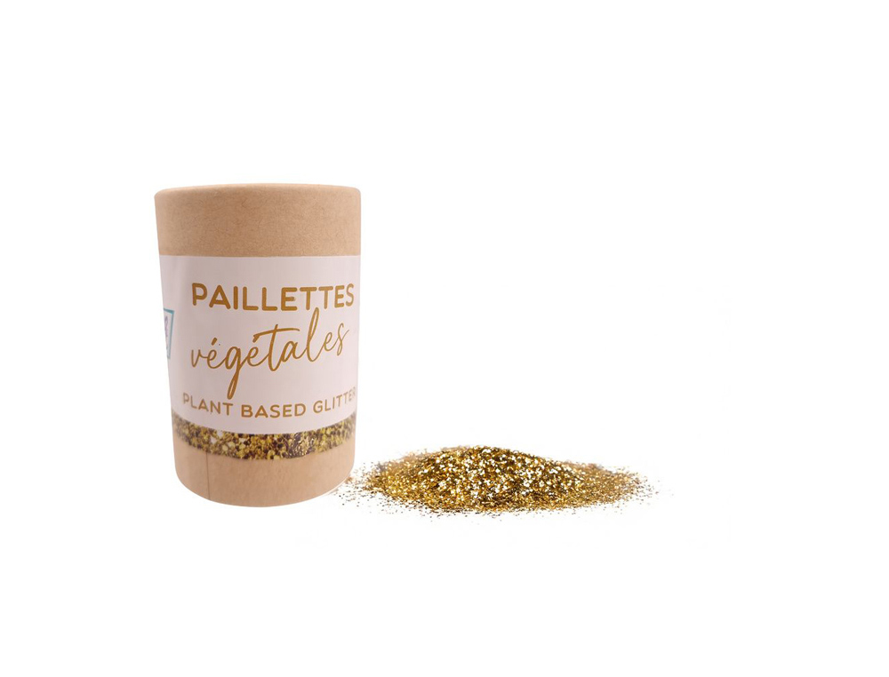 Paillettes oz international biodegradable vegetales tube  carton 35g coloris or