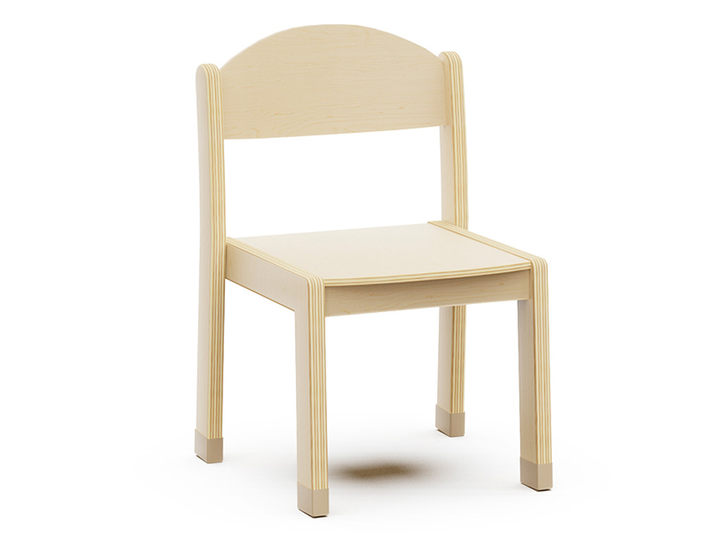 Chaise mirplay enfant romer contreplaque bois hetre bords arrondis taille 3