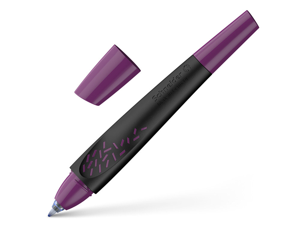 Roller cartouche schneider breeze grip antiderapant      trait moyen encre bleu royal  effacable coloris noir-baie