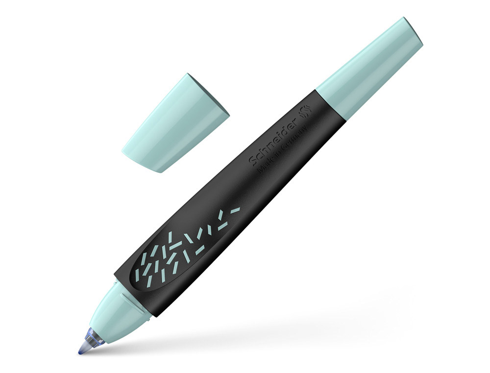 Roller cartouche schneider breeze grip antiderapant      trait moyen encre bleu royal  effacable coloris noir-menthe
