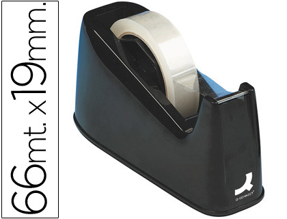 Dévidoir q-connect mixte économique rectangulaire ruban adhésif 19mmx33m ou 19mmx66m