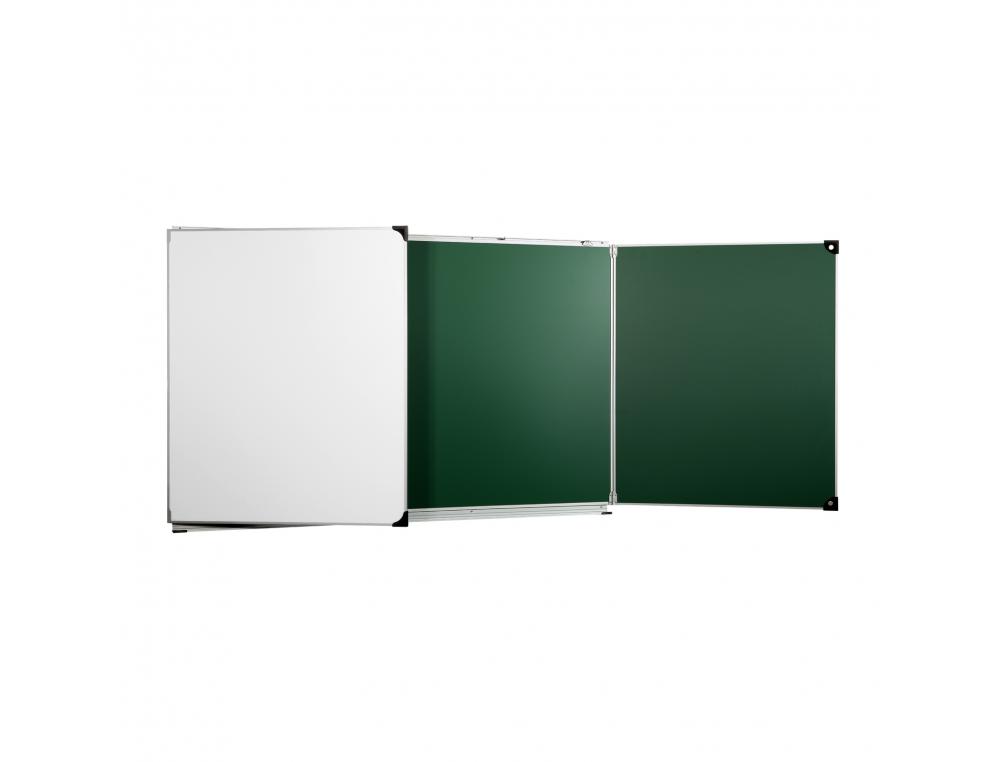 Tableau ulmann triptyque haute qualite 120x200cm       coloris blanc et vert